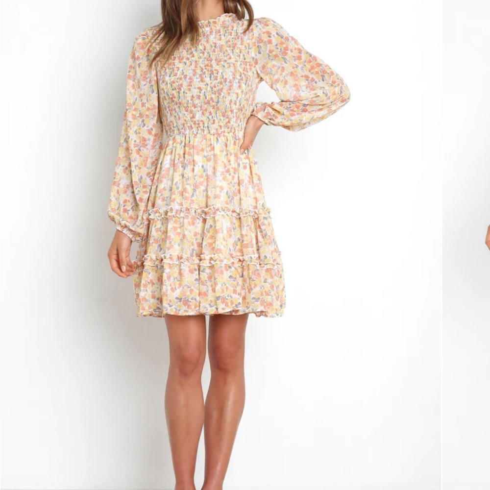 Petal & Pup Long Sleeve Yellow Dress- NWT - Picture 7 of 7